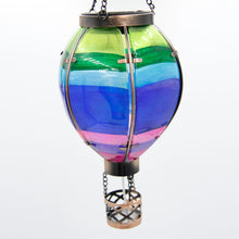 Load image into Gallery viewer, Hot Air Balloon Hanging Solar Lantern Small - Stripe
