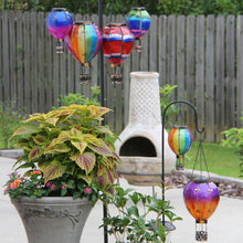 Load image into Gallery viewer, Hot Air Balloon Hanging Solar Lantern Small - Rainbow
