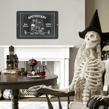 Load image into Gallery viewer, Apothecary Sign - Halloween Decor Metal Wall Art by Dyenamic Art Inc
