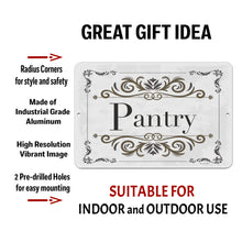 Load image into Gallery viewer, Dyenamic Art - Decorative Pantry Metal Sign - Kitchen Cupboard Wall Art Décor
