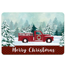Load image into Gallery viewer, Dyenamic Art - Merry Christmas Metal Sign - Red Pickup Truck Winter Farmhouse Decor
