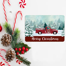 Load image into Gallery viewer, Dyenamic Art - Merry Christmas Metal Sign - Red Pickup Truck Winter Farmhouse Decor

