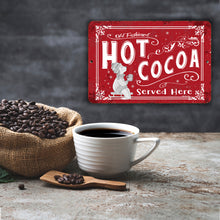Load image into Gallery viewer, Dyeamic Art - Old Fashioned Hot Cocoa - Red Nostalgic Kitchen Metal Sign
