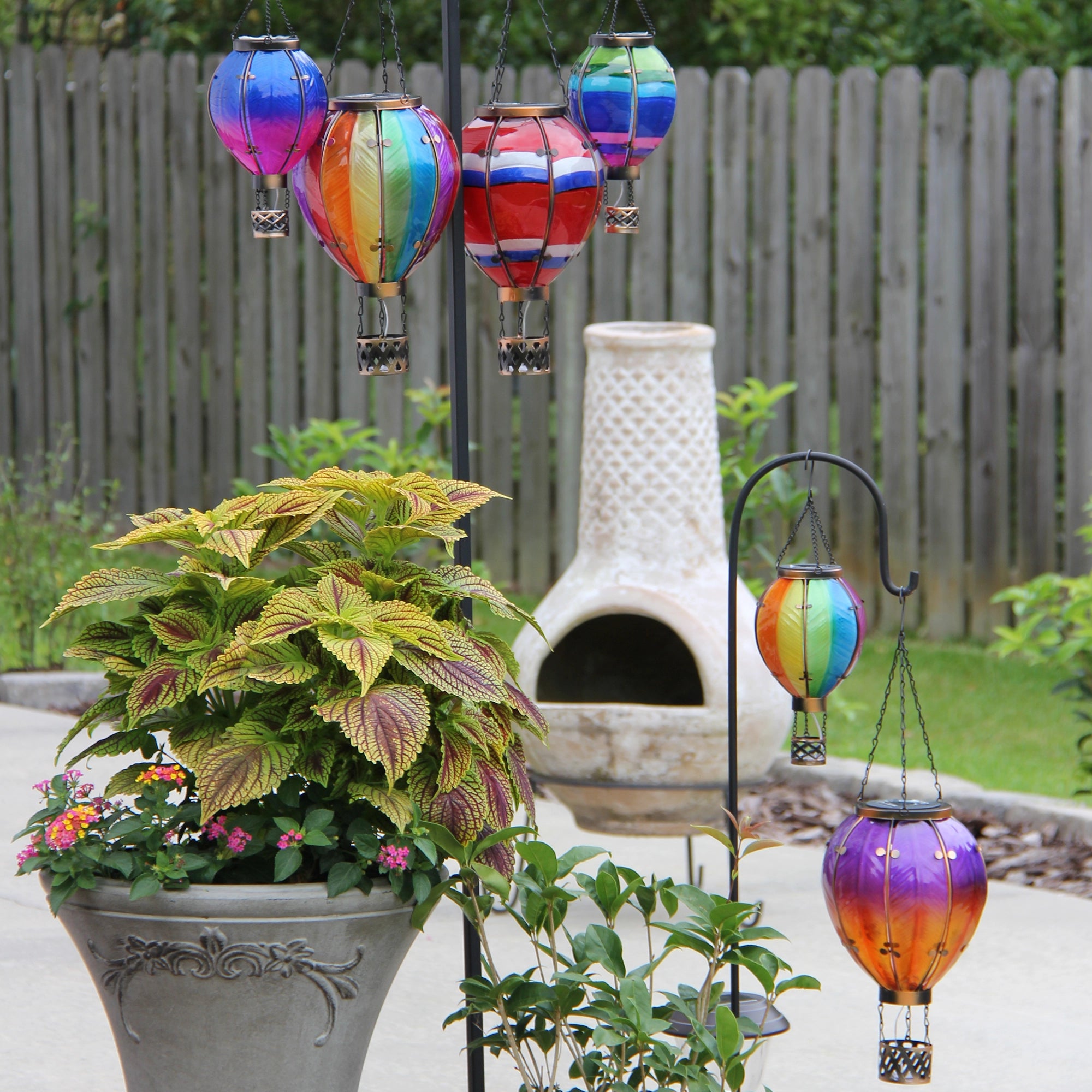 Hot Air Balloon Solar Lantern-Small or Large Sizes in Multiple