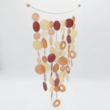 Load image into Gallery viewer, Inverted Arch Capiz Wind Chime - Orange Burst
