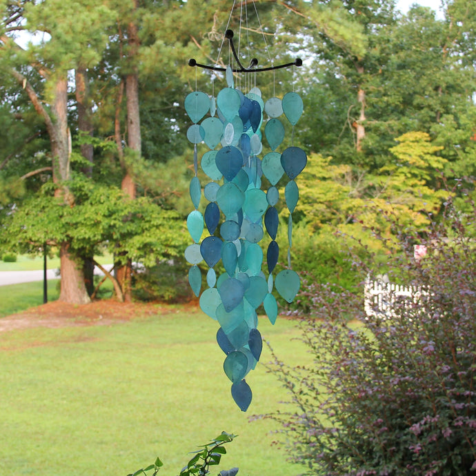 Capiz Wind Chime - Blue Paradise - Dyenamic Art