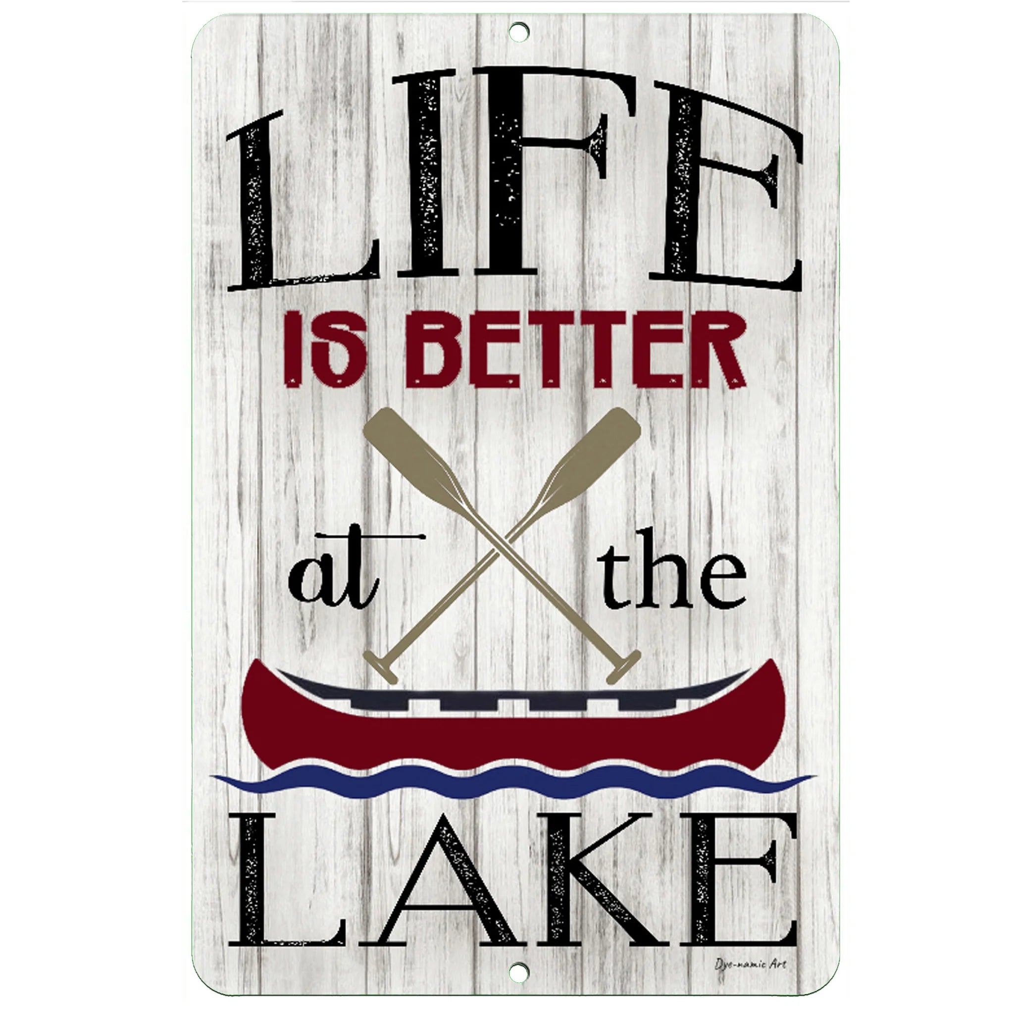Life Is Better at the Lake Metal Sign – Rustic Decor for Lake Lovers