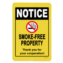 Load image into Gallery viewer, No Smoking Sign Smoke Free Property Notice for Business Office or Home
