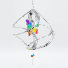 Load image into Gallery viewer, Silver Cosmix Butterfly Wind Spinner
