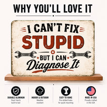 Load image into Gallery viewer, Funny mechanic garage sign durable aluminum indoor outdoor decor
