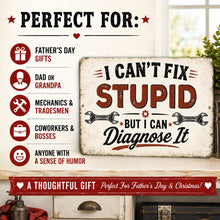 Load image into Gallery viewer, Decorative sign with humorous text on a rustic background, suitable for Father's Day gifts.
