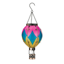 Load image into Gallery viewer, Hot Air Balloon Hanging Solar Lantern with Diamond Pattern - LED Garden Décor
