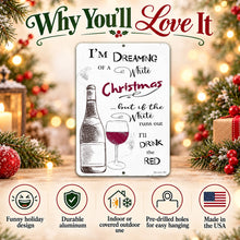 Load image into Gallery viewer, Why you’ll love this funny Christmas wine sign with product feature highlights
