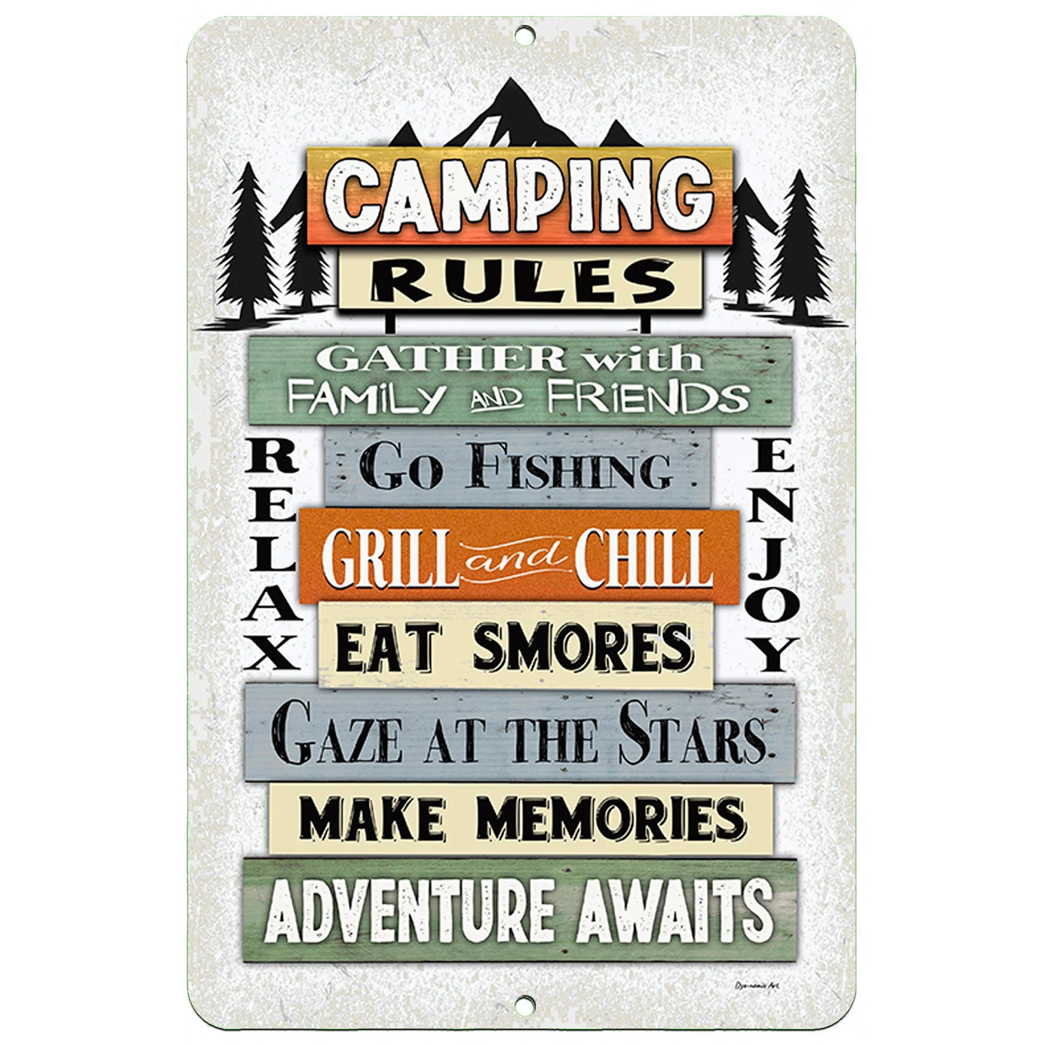 It's All Fun and Games Campfire Sign – Funny Camping Decor