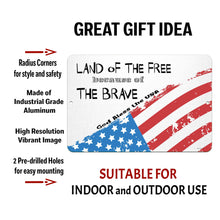 Load image into Gallery viewer, God Bless America Metal Sign – Made from Industrial-Grade Aluminum with a Weather-Resistant Coating. Features Pre-Drilled Holes for Easy Mounting Indoors or Outdoors.
