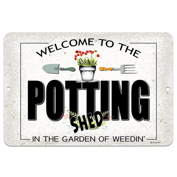 Fresh Cut Flowers Metal Sign styled with garden accessories, ideal for rustic home decor, florists, and flower lovers.