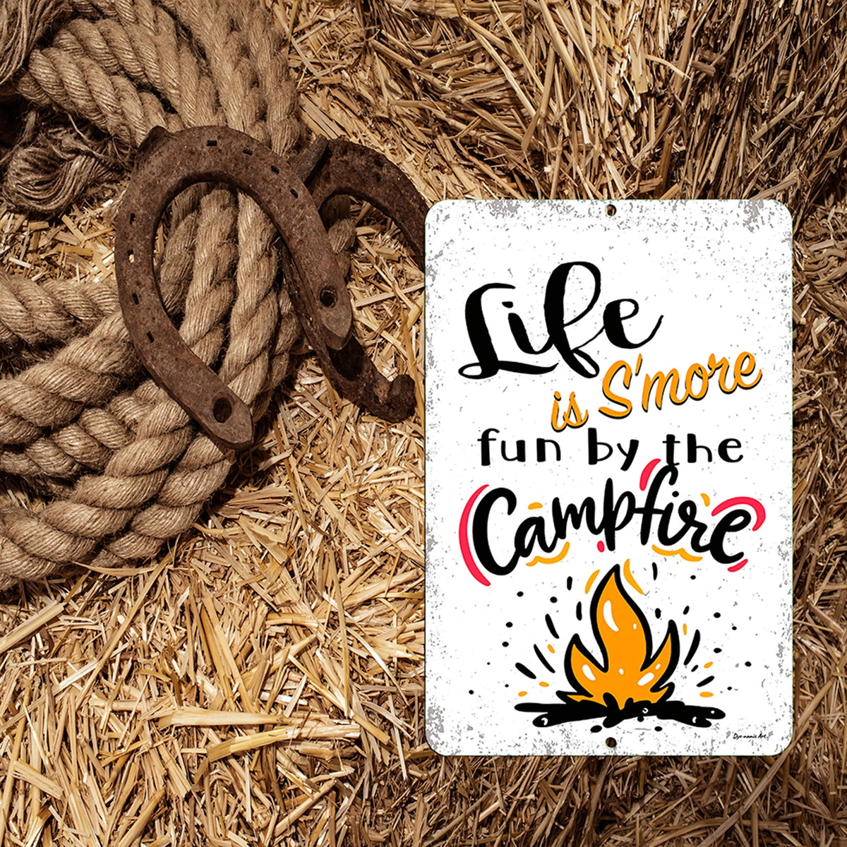 Life Is S'more Fun Campfire Sign Funny Camping Decor Gift