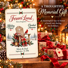 Load image into Gallery viewer, Sentimental Christmas wall decoration honoring absent loved ones, presented as a heartfelt seasonal gift for grieving relatives and friends.
