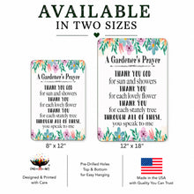 Load image into Gallery viewer, Gardener's Prayer Sign – Inspirational Garden Decor
