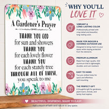 Load image into Gallery viewer, Gardener's Prayer Sign – Inspirational Garden Decor

