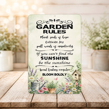 Load image into Gallery viewer, Inspirational Plant Seeds of Hope garden sign displayed in bright cottage decor
