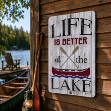 Load image into Gallery viewer, Life Is Better at the Lake Sign – Lake House &amp; Cabin Decor

