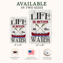 Load image into Gallery viewer, Life Is Better on the Water Sign – Lake House &amp; Boating Decor
