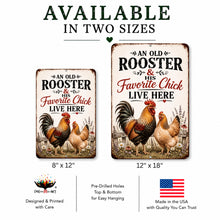 Load image into Gallery viewer, Funny Rooster Sign - Favorite Chick Farmhouse Kitchen Decor
