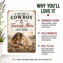 Load image into Gallery viewer, Why You’ll Love It image for western cowboy horse farmhouse aluminum sign
