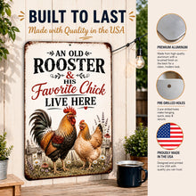 Load image into Gallery viewer, Funny Rooster Sign - Favorite Chick Farmhouse Kitchen Decor
