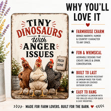 Load image into Gallery viewer, Funny Chicken Coop Sign made from durable aluminum for indoor outdoor farmhouse decor

