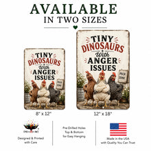 Load image into Gallery viewer, Funny Chicken Coop Sign available in 8x12 and 12x18 inch sizes
