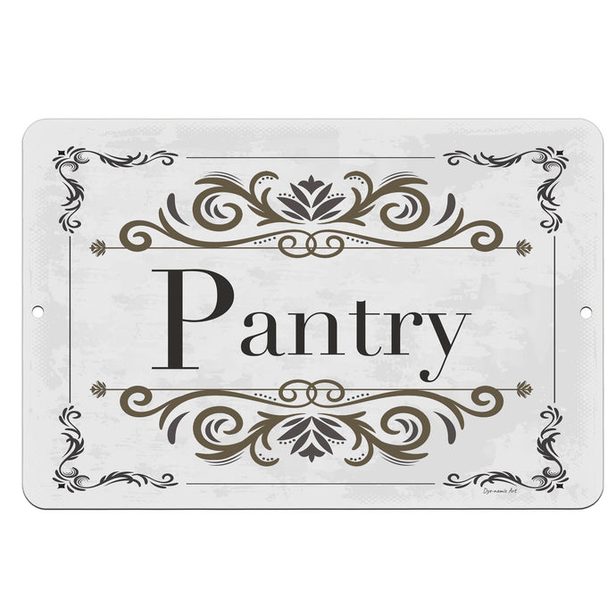 Dyenamic Art - Decorative Pantry Metal Sign - Kitchen Cupboard Wall Art Décor