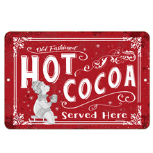 Load image into Gallery viewer, Dyeamic Art - Old Fashioned Hot Cocoa - Red Nostalgic Kitchen Metal Sign
