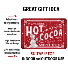 Load image into Gallery viewer, Dyeamic Art - Old Fashioned Hot Cocoa - Red Nostalgic Kitchen Metal Sign
